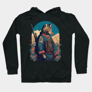 Ninja Cat Warrior Hoodie